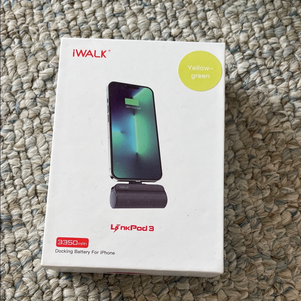 LinkPod 3 Yellow-Green Charger for iPhone